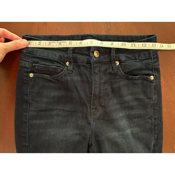 Good American Denim Good Legs Skinny Jeans Dark Wash Mid Rise Size 27 or US 4 - Picture 7 of 11
